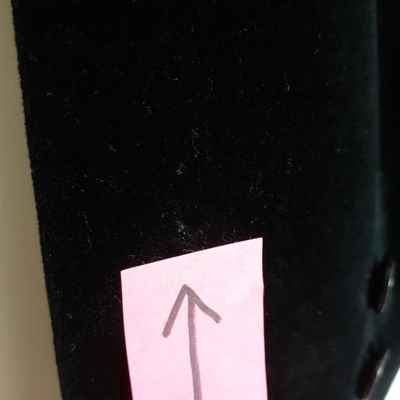 Vintage Nordstrom Point of View Velvet Single Button Blazer Black Size 10 - Picture 14 of 16